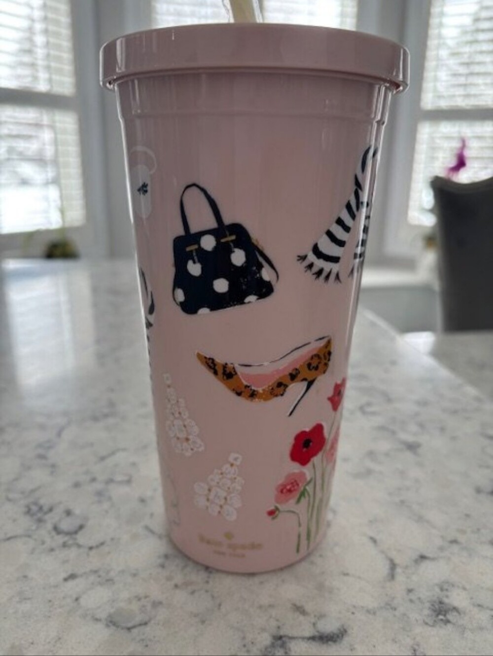 NWT Spade New York "Fashionista Essentials" 20oz Opaque Tumbler
